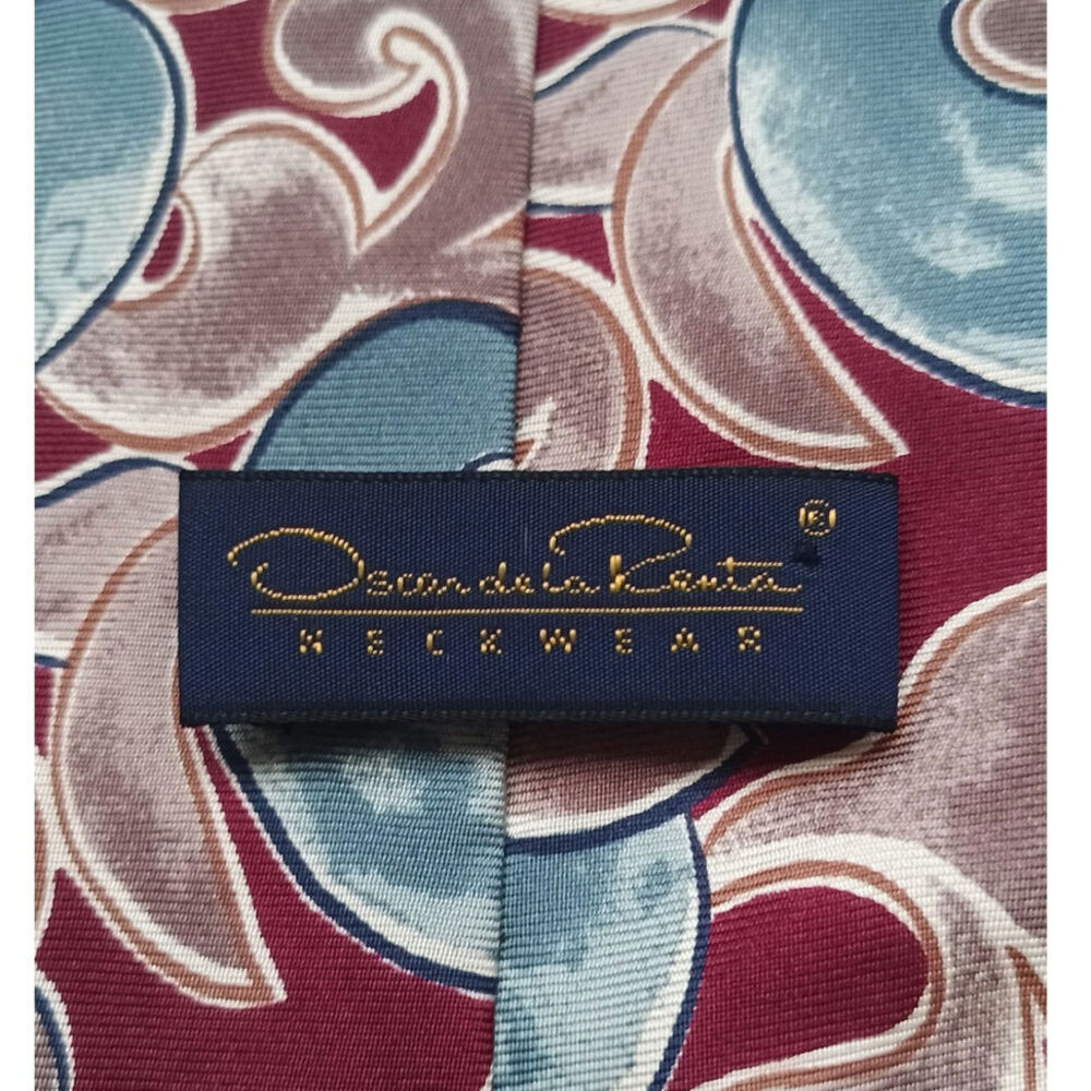 Oscar de la Renta Abstract Tie OS - Picture 5 of 6
